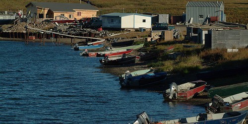 Ocean Watch has reached Tuktoyuktuk - photo by David Thoreson © SW